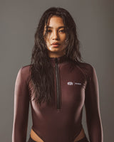 RAWS Womens Bodysuit : Brown