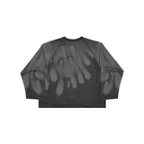 RAWS RUNNING WARM UP LONG SLEEVE T-SHIRT : GREY / SILVER