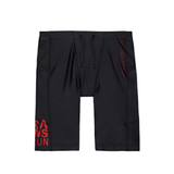RAWS RUNNING COMPRESSION TIGHTS  : BLACK / RED