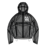 RAWS RUNNING WINDBREAKER JACKET  : TRANSLUCENT BLACK