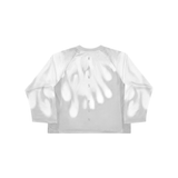 RAWS RUNNING WARM UP LONG SLEEVE T-SHIRT : WHITE / GREY