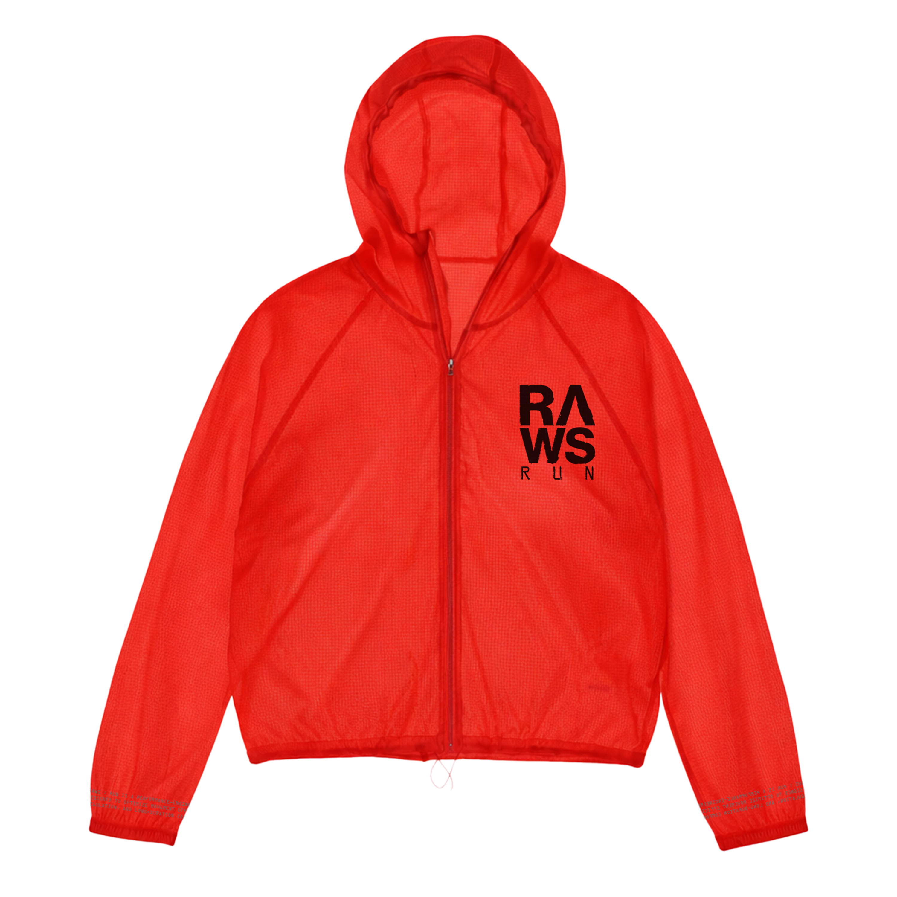 RAWS RUNNING WINDBREAKER JACKET  : RED