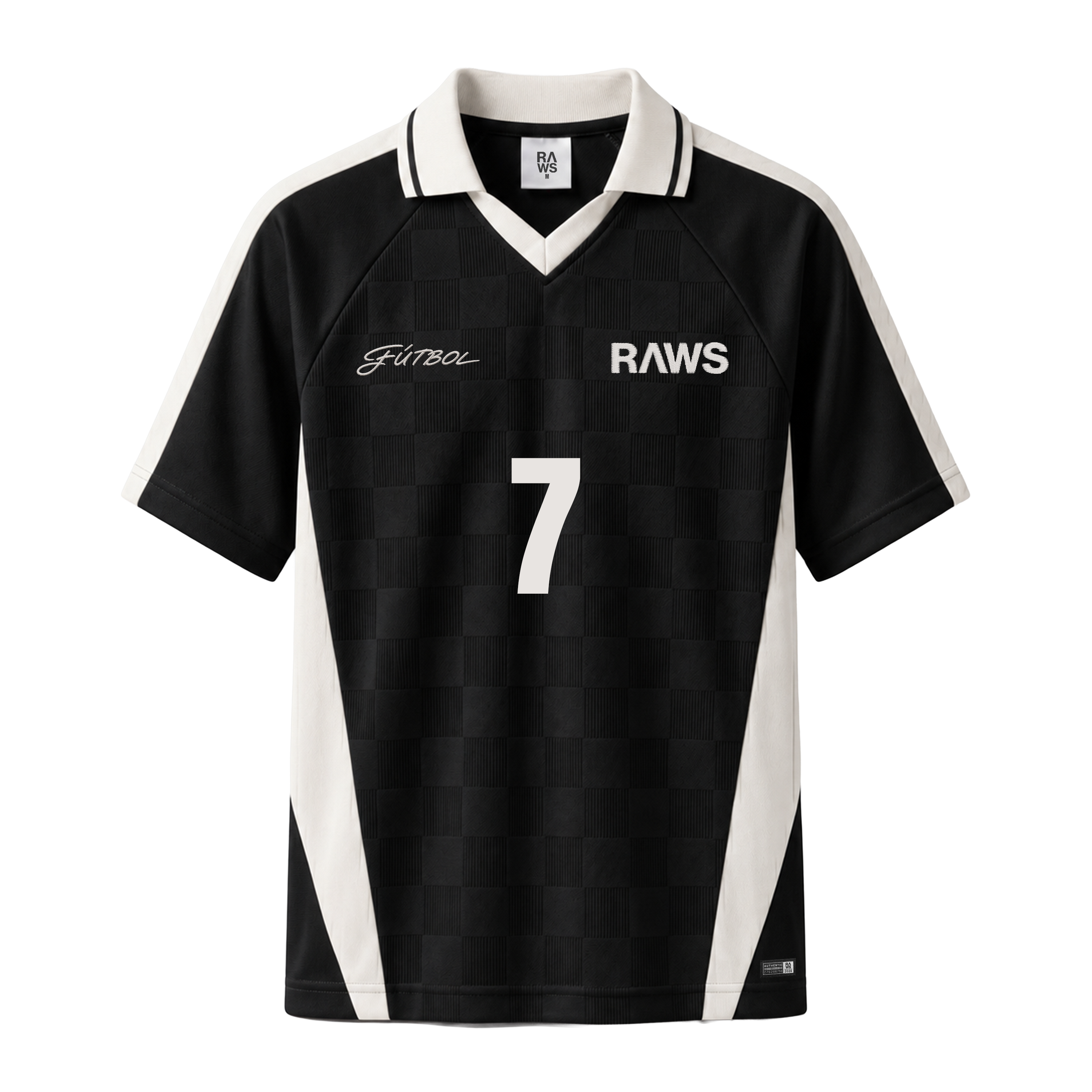 RAWS FUTBOL SOCCER JERSEY : BLACK