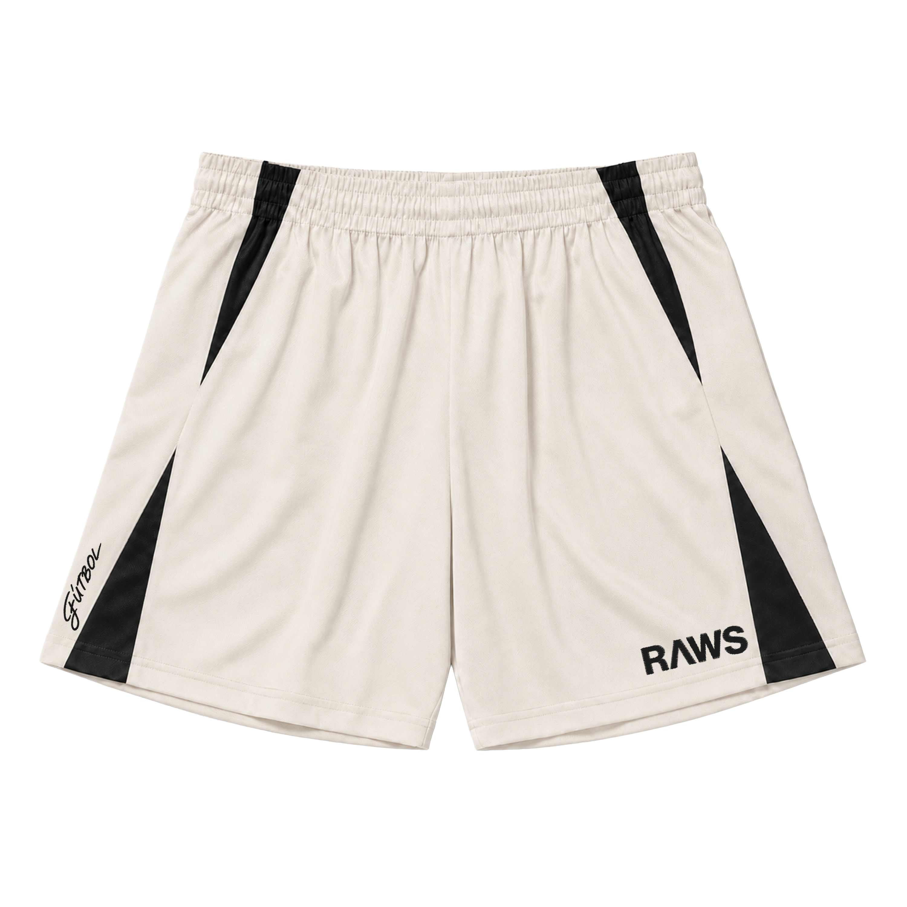 RAWS FUTBOL SOCCER SHORTS : CREAM