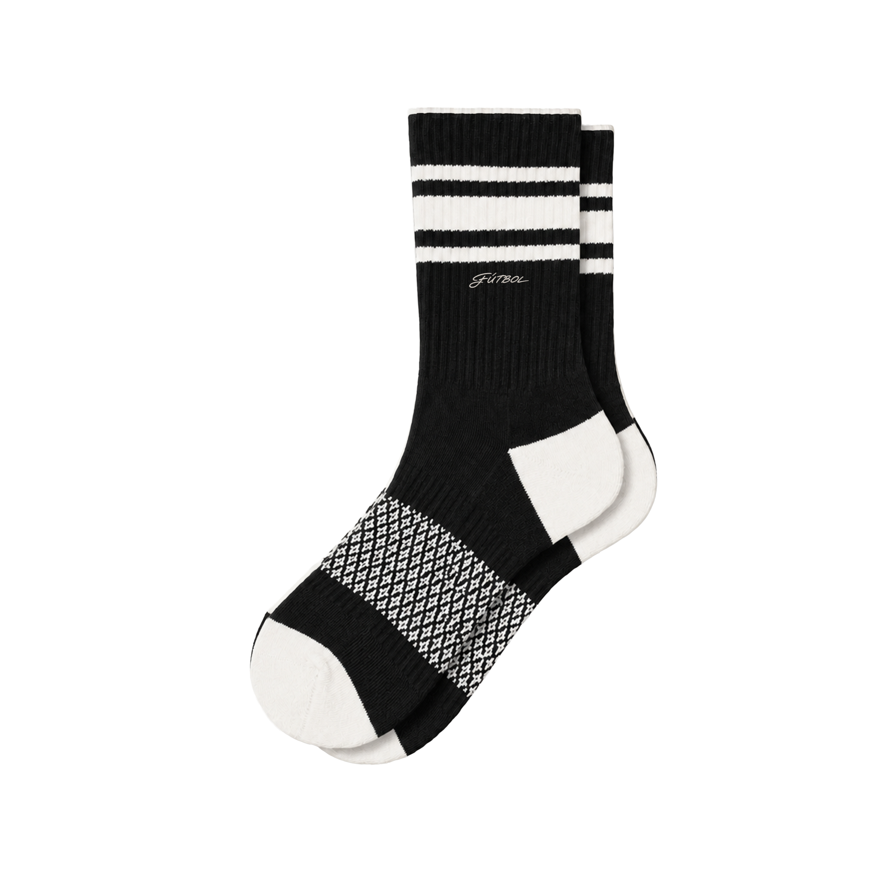 RAWS FUTBOL SOCCER SOCKS : BLACK