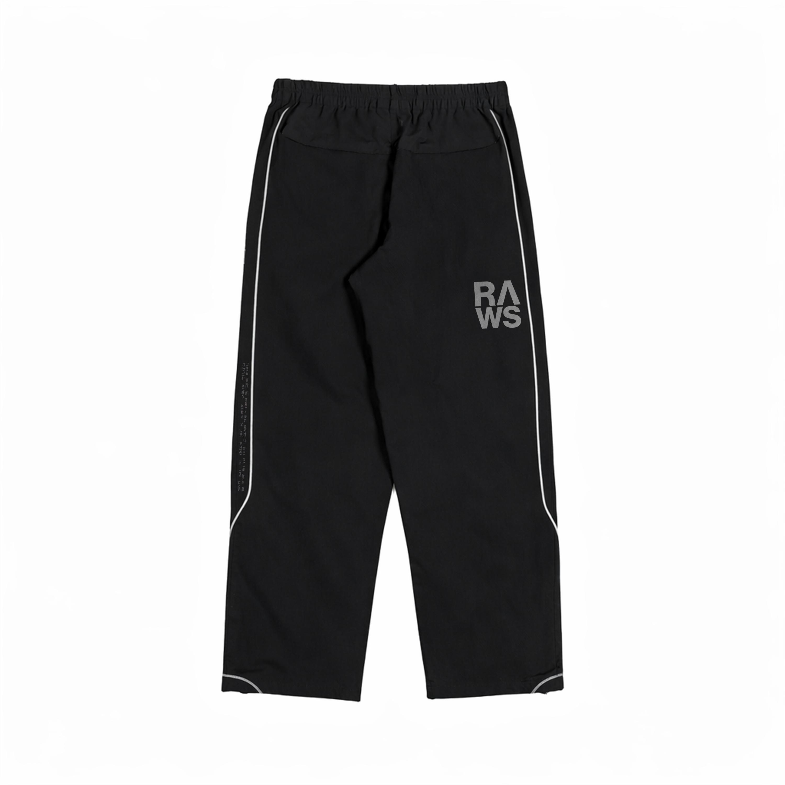 RAWS TRAIL TRACK PANTS : BLACK