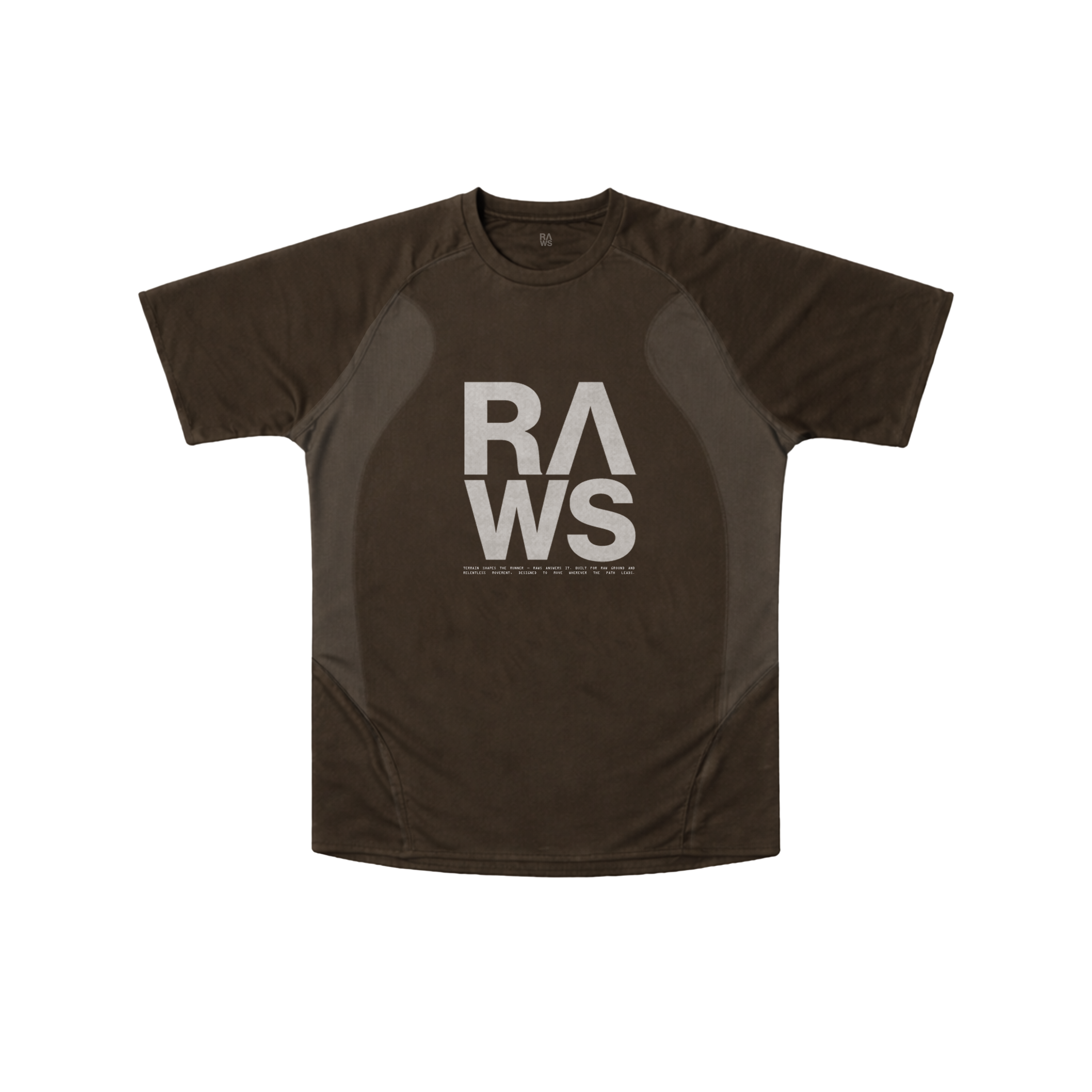 RAWS TRAIL T-SHIRT : BROWN