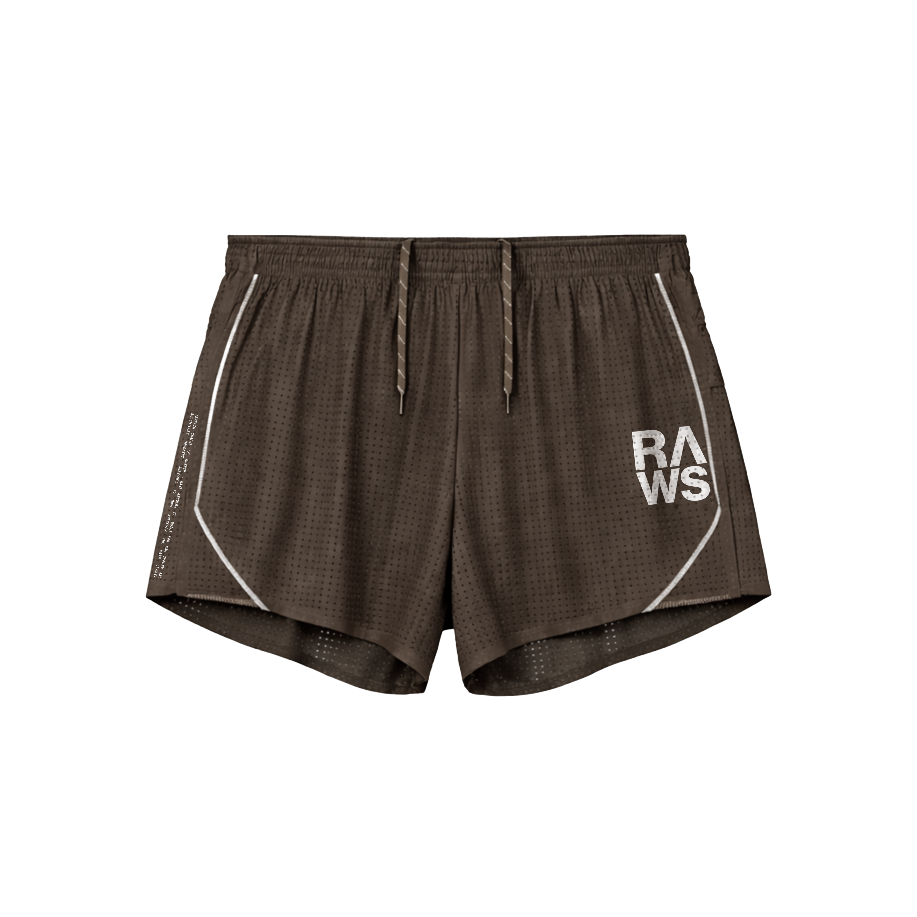 RAWS TRAIL MESH SHORTS : BROWN