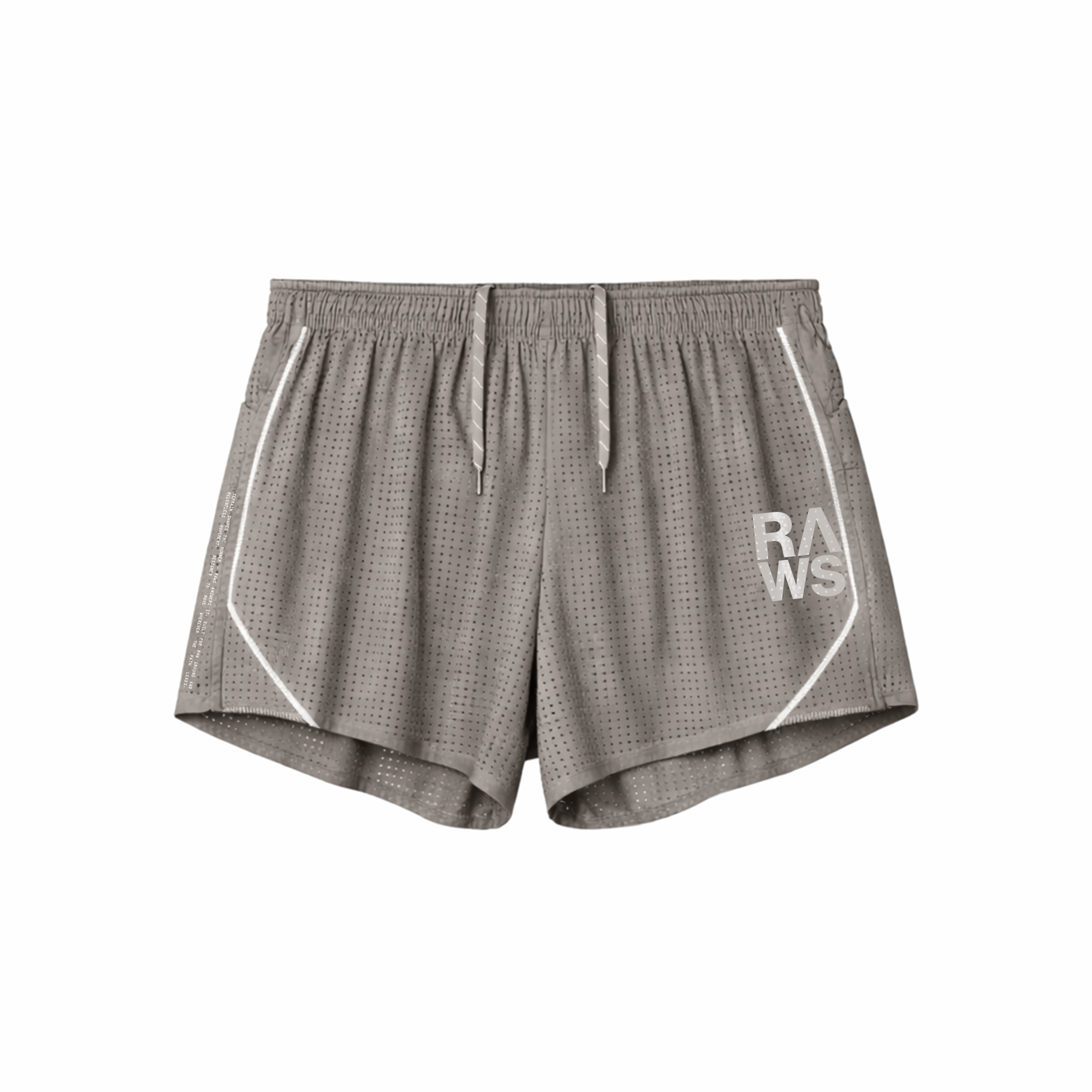 RAWS TRAIL MESH SHORTS : STONE