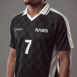 RAWS FUTBOL SOCCER JERSEY : BLACK