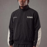RAWS FUTBOL NYLON TRACKSUIT JACKET : BLACK