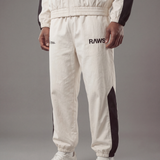 RAWS FUTBOL NYLON TRACKSUIT PANTS : CREAM