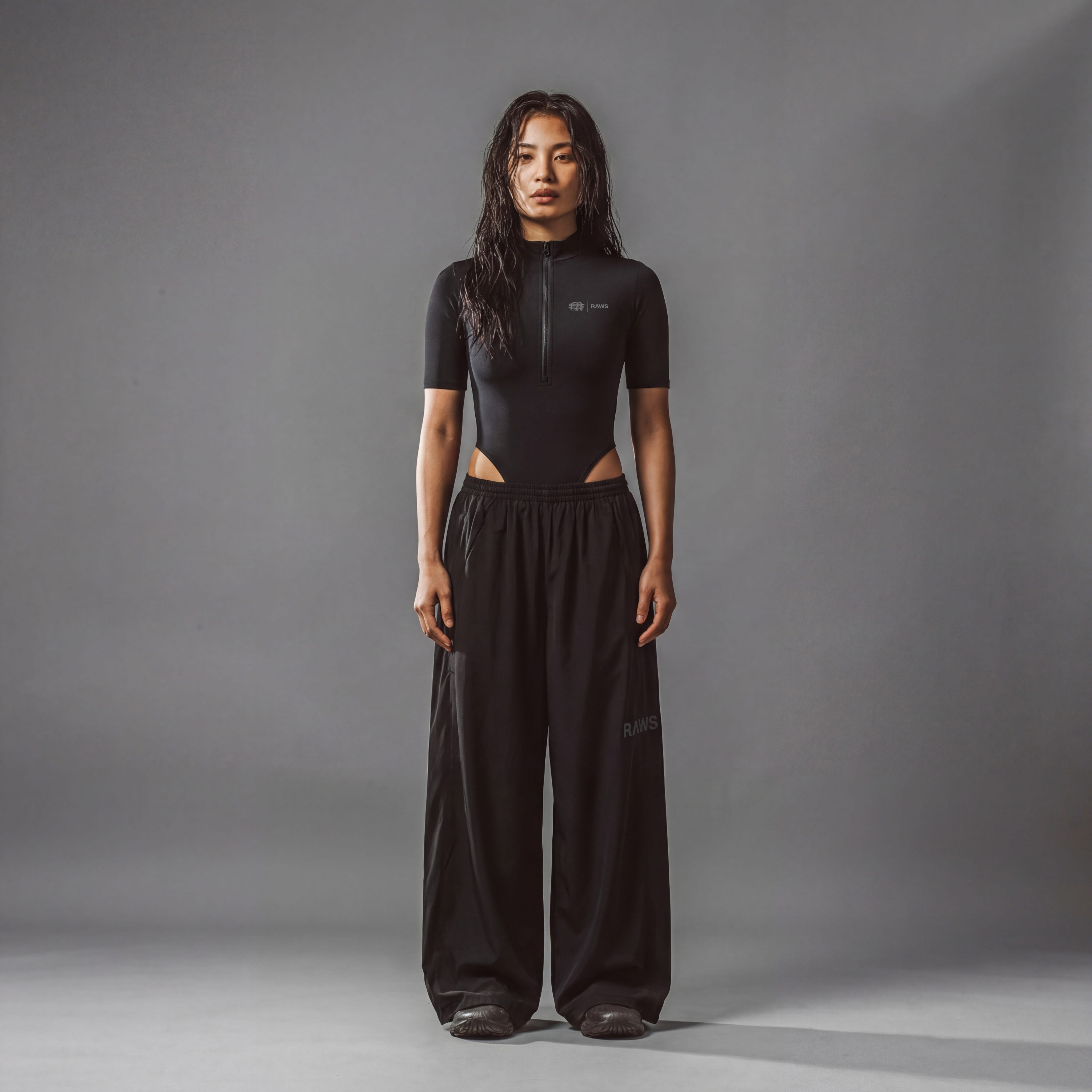 RAWS Womens Short Sleeve T-Shirt : Black