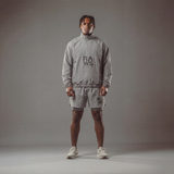 RAWS RUNNING SHELL WINDBREAKER JACKET  : GREY / SILVER