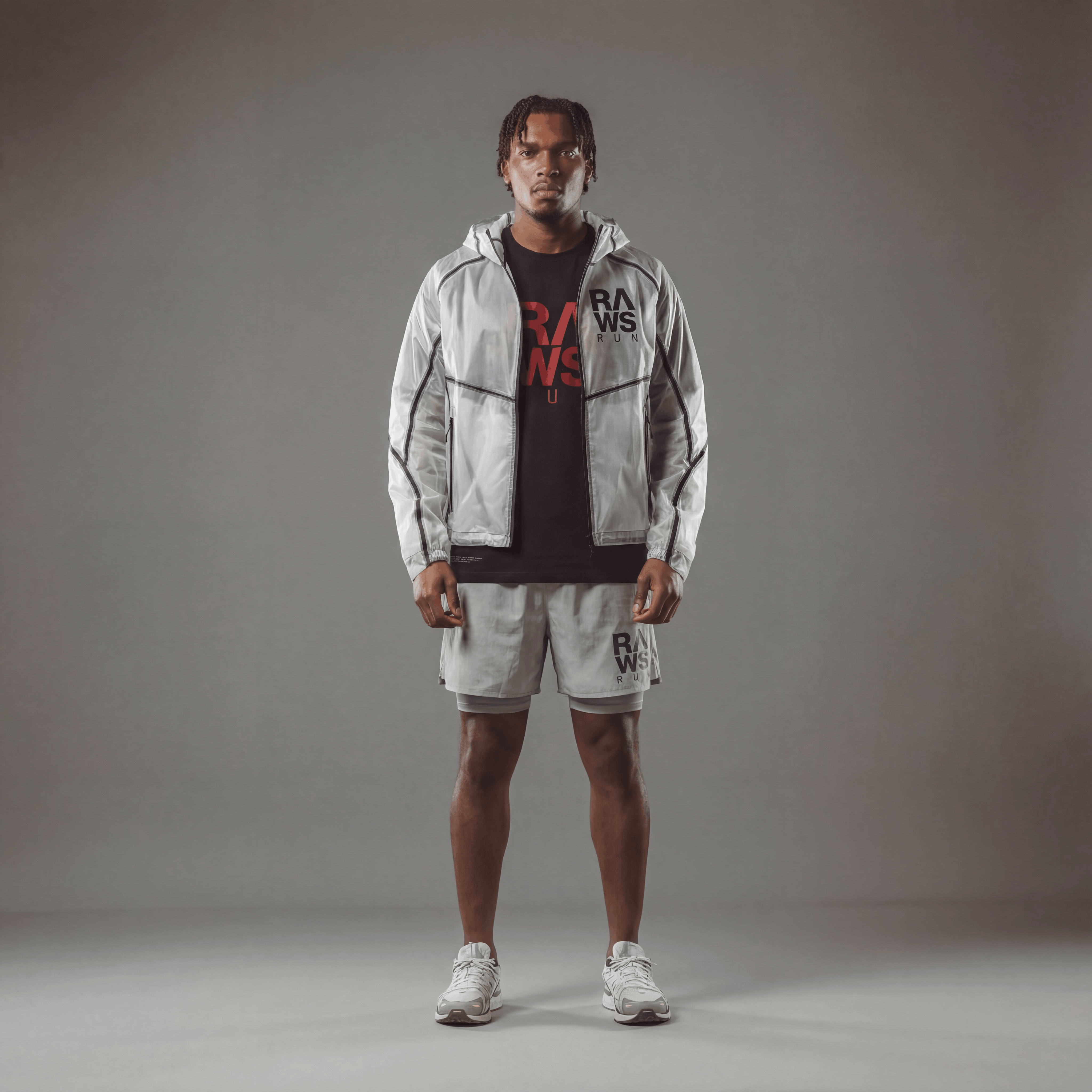 RAWS RUNNING WINDBREAKER JACKET  : TRANSLUCENT