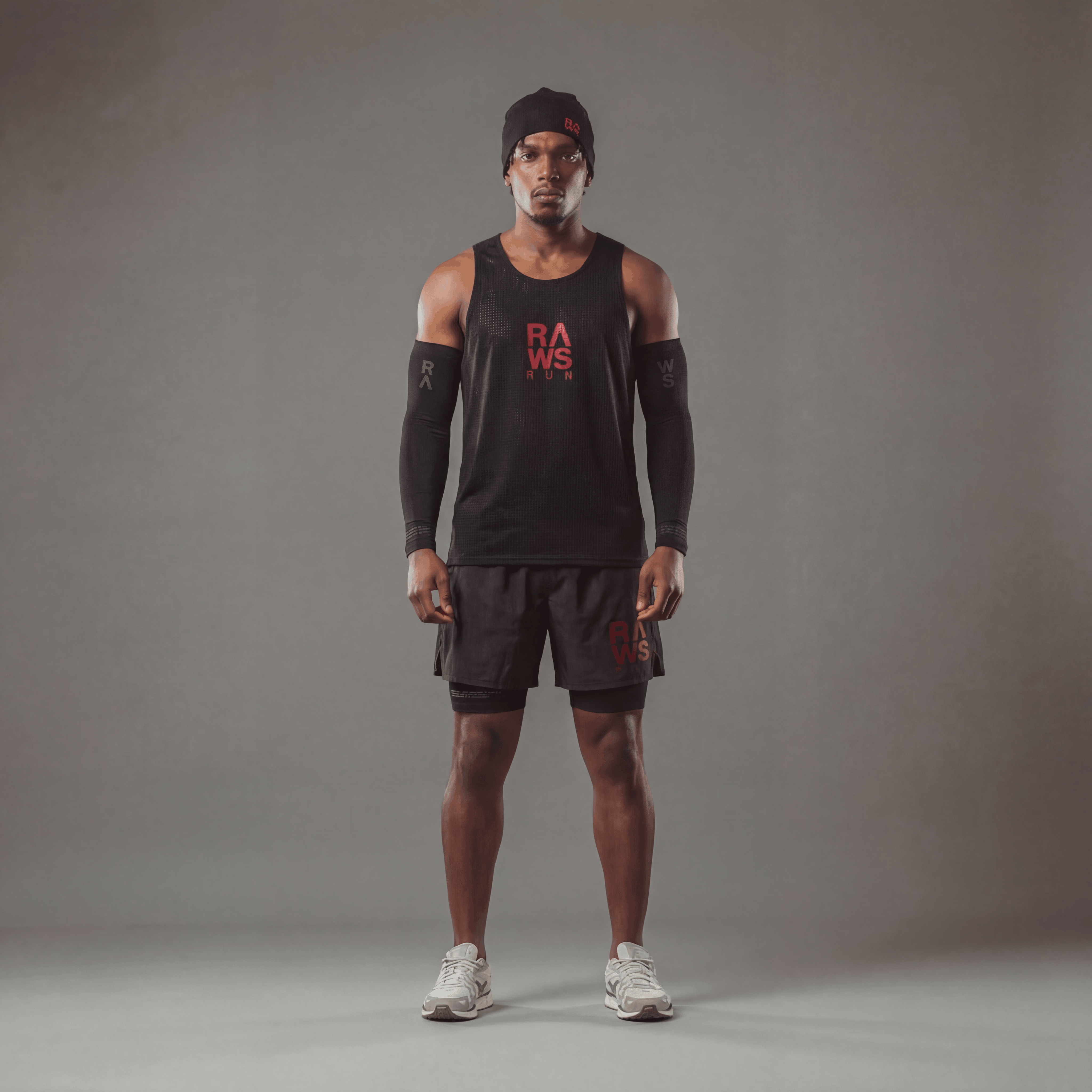 RAWS RUNNING ARM WARMERS SET : BLACK