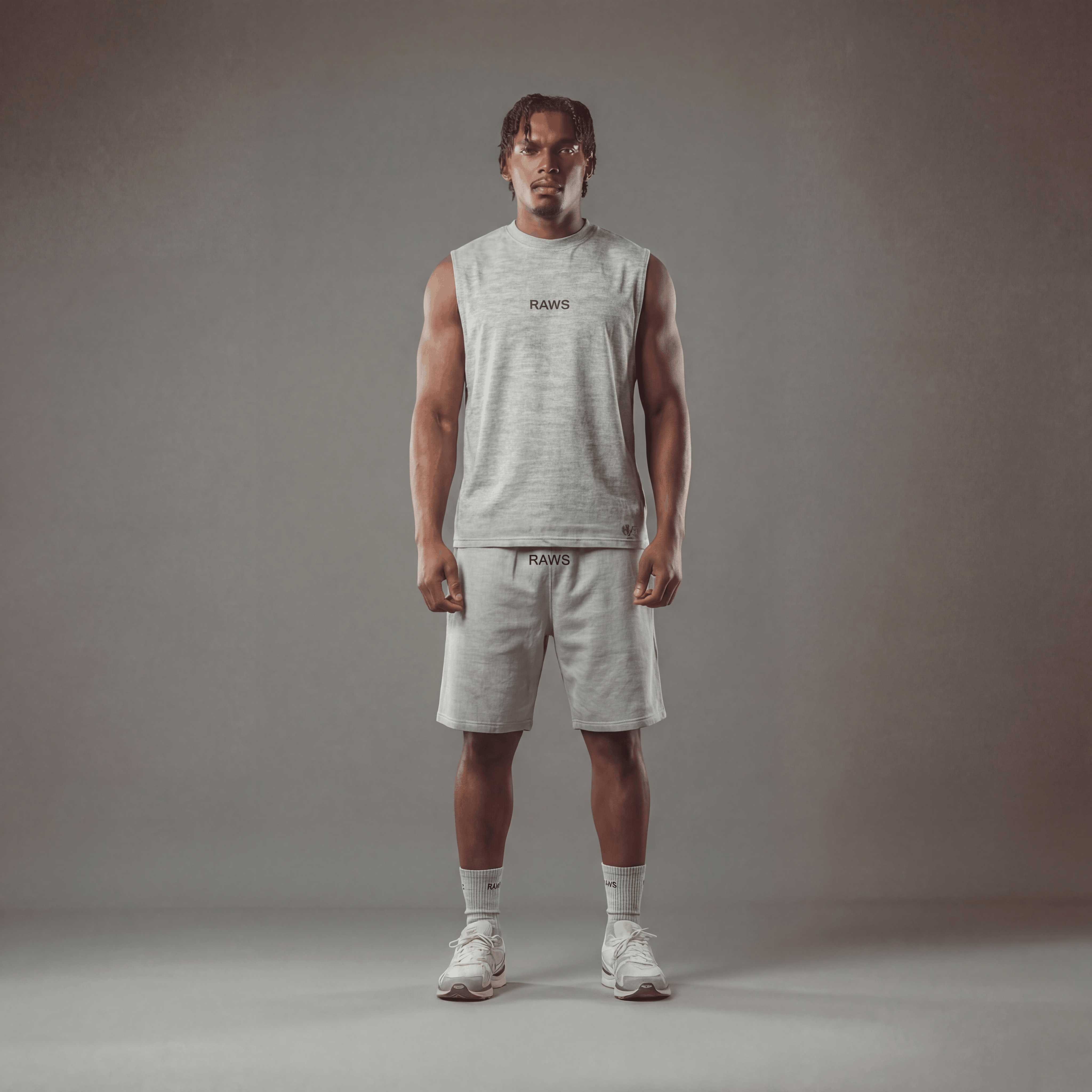 RAWS ESSENTIALS+ SHORTS : GREY