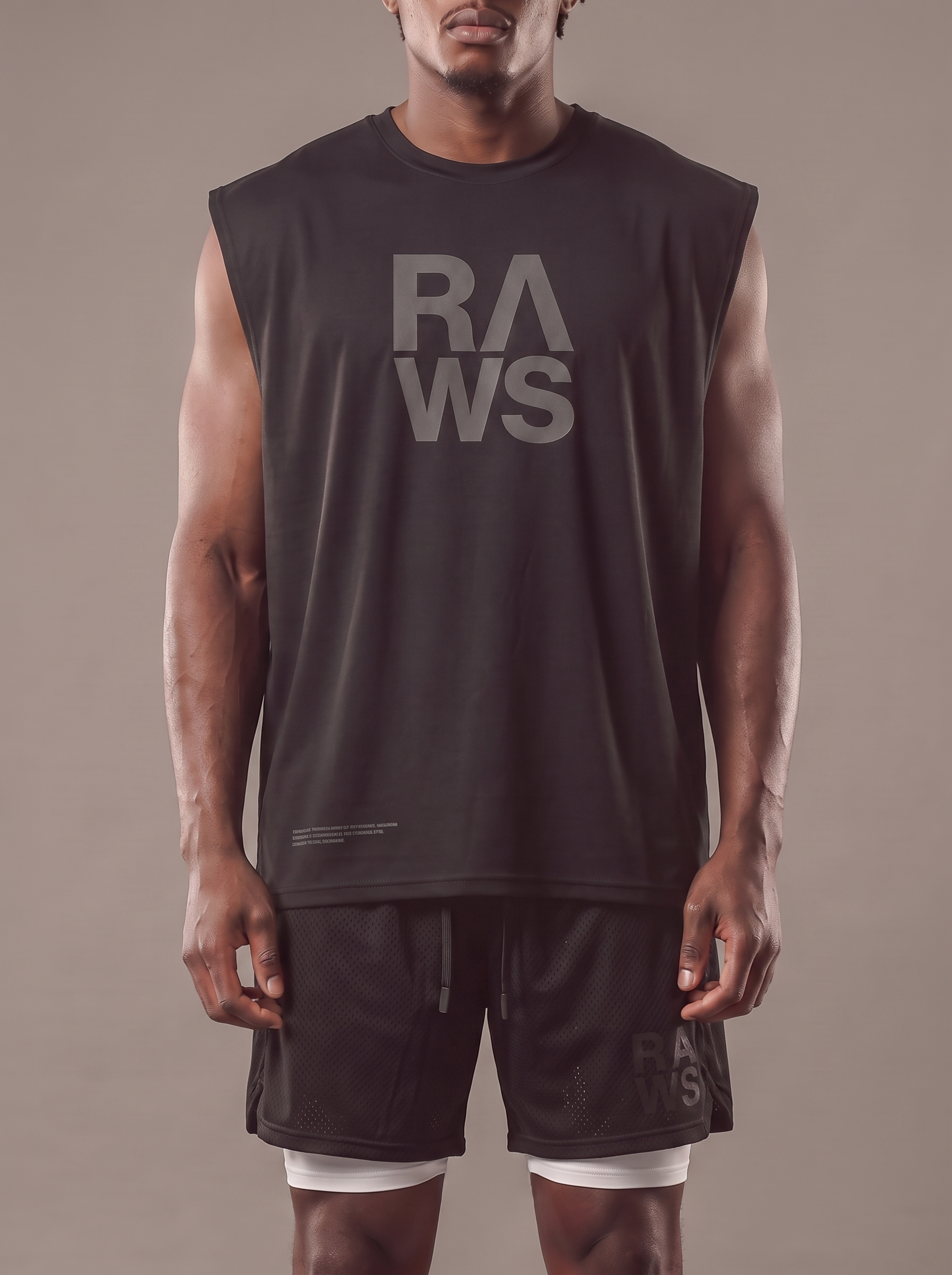 RAWS Men's Training Muscle Tank - Black | High Performance Training