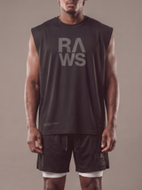 RAWS Men's Training Muscle Tank - Black | High Performance Training