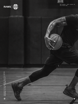 RAWS Basketball Compression 3/4 Leggings on a player driving to the basket