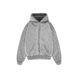 RAWS Cappuccio con zip pesante: grigio