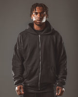 RAWS Zwaargewicht Zip Hood : Zwart